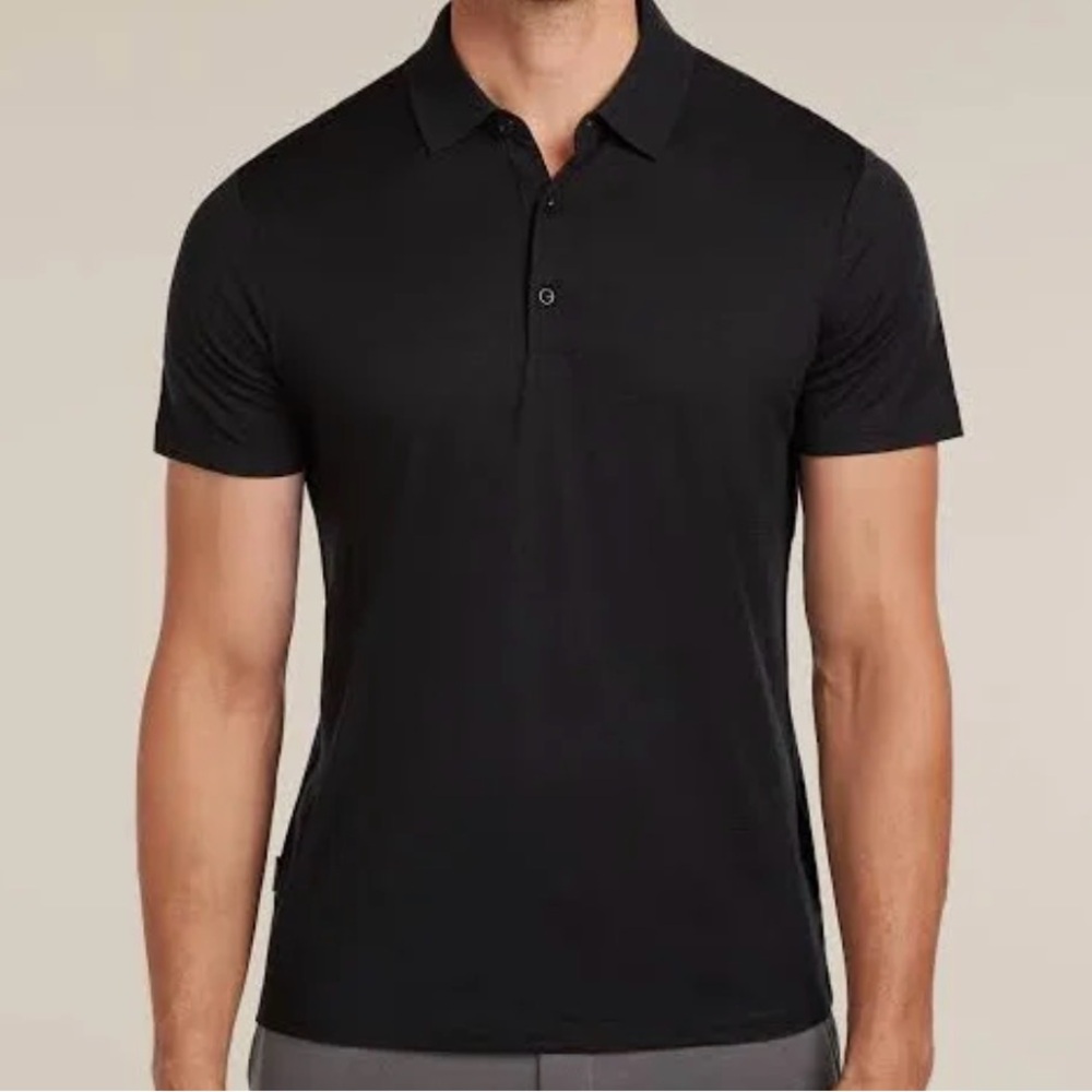 Two Icebreaker Tech Lite II Short Sleeve Polo Shirts
